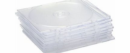 Compucessory CD Case Slimline Jewel for 1 Disk W125xD5xH124mm Clear Ref 442463 [Pack of 50]